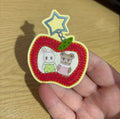 apple babies glitter sticker
