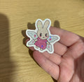 fairy bunny holo sticker