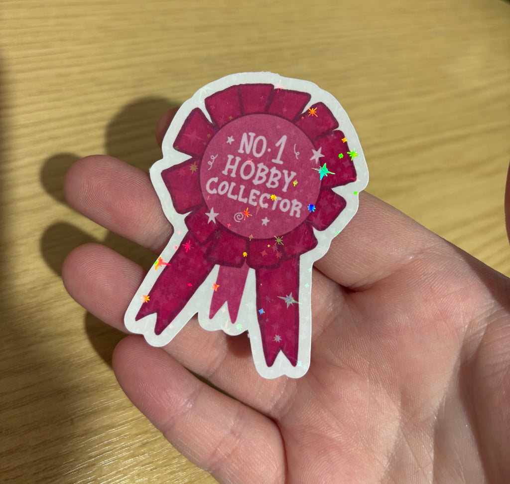 hobby collector holo sticker