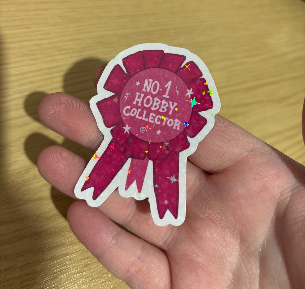 hobby collector holo sticker