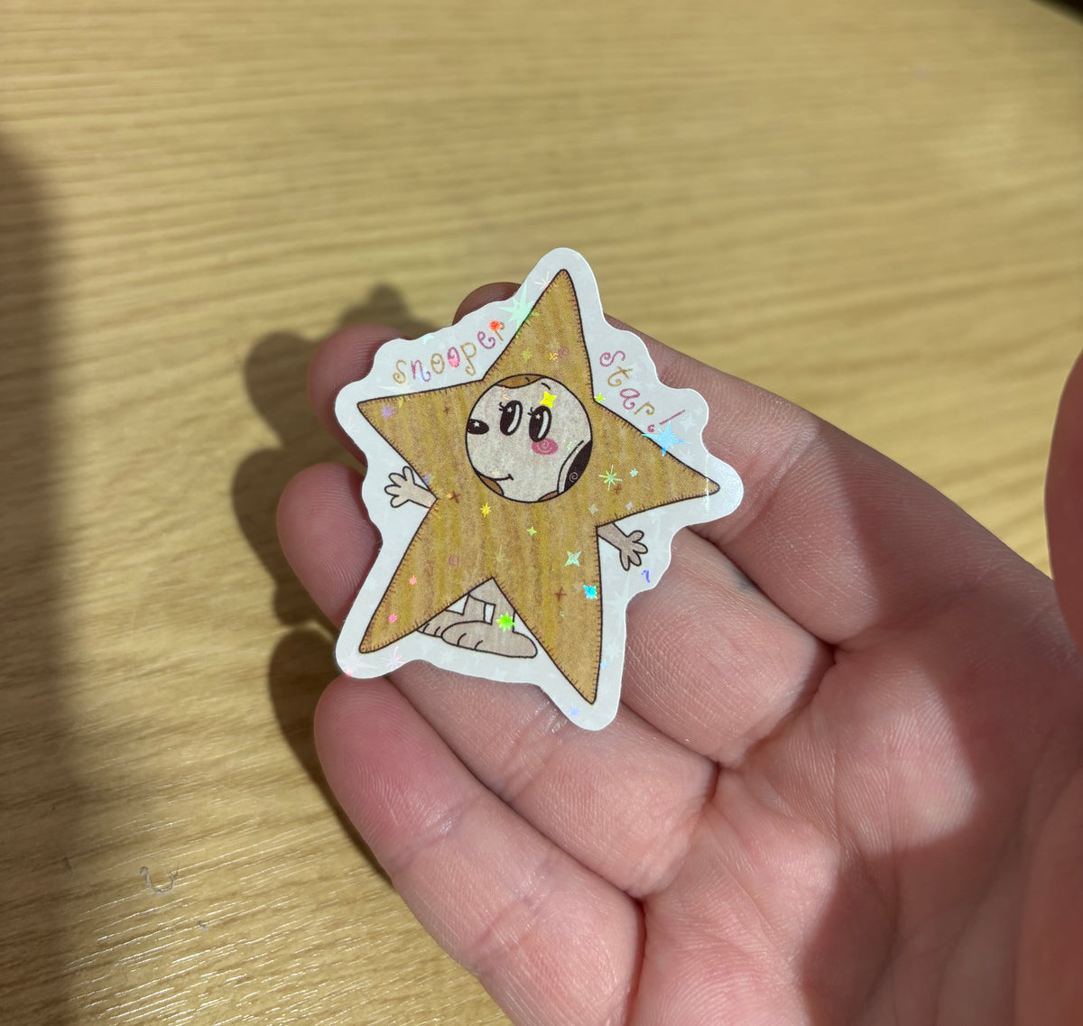 snooper star holo sticker