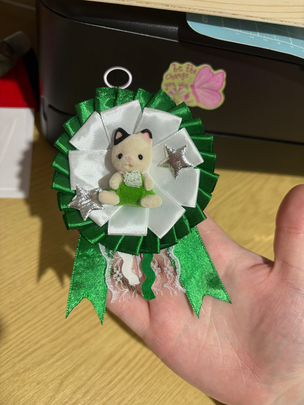 green critter rosette