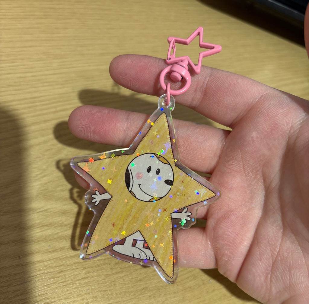 snooper star holo keyring