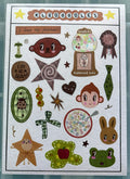 warm and whimsical sticker sheet