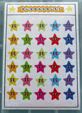silly stars sticker sheet