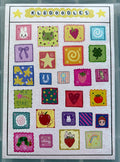 funky tiles sticker sheet