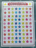 star letters sticker sheet