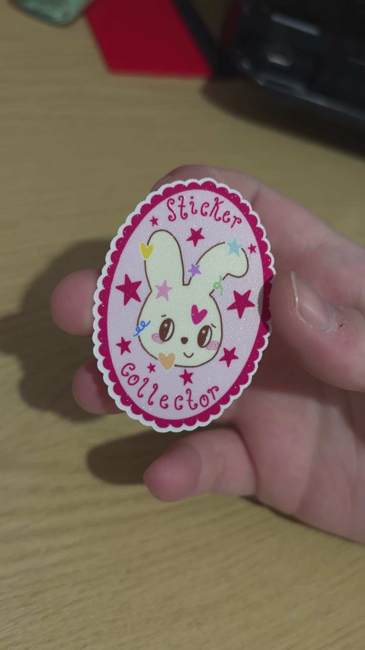 sticker collector glitter sticker