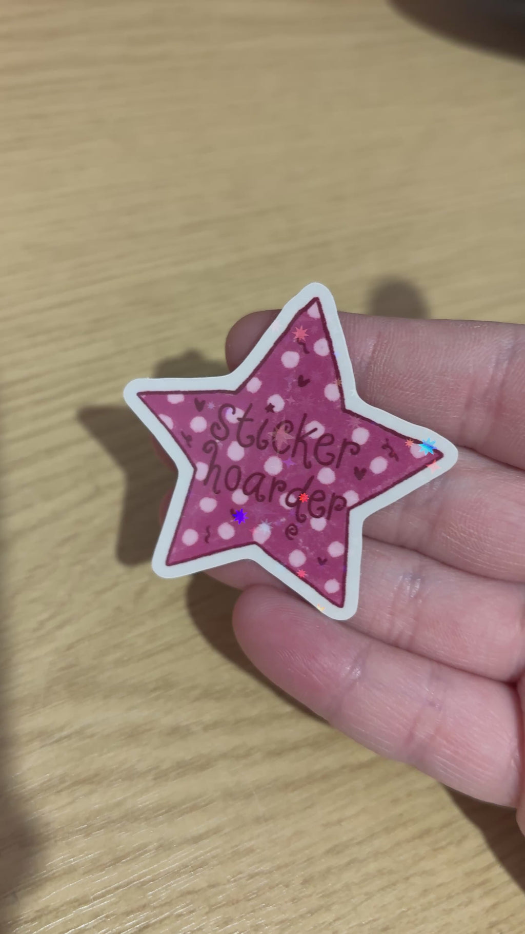 sticker hoarder holo sticker