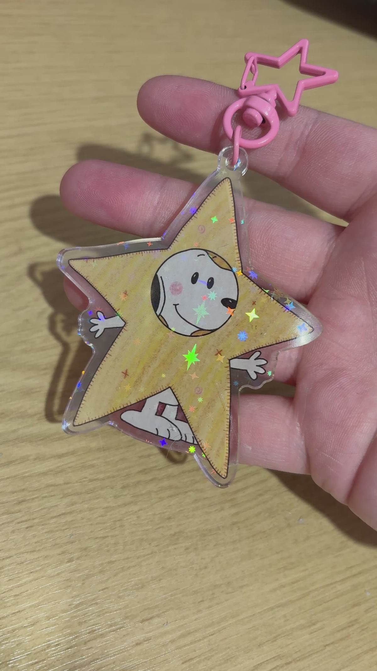 snooper star holo keyring